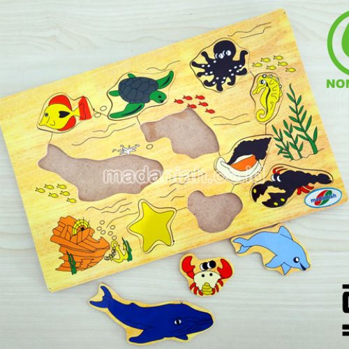 Distributor Puzzle Kayu Hewan Laut Banten