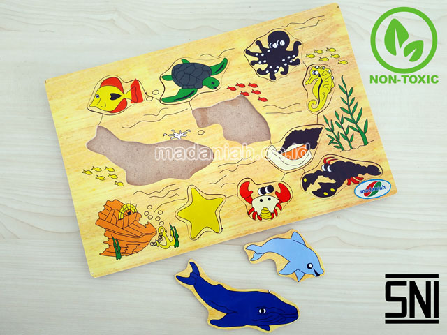 Distributor Puzzle Kayu Hewan Laut Kepulauan Bangka Belitung