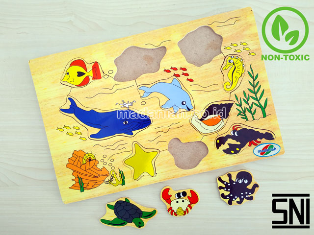Distributor Puzzle Kayu Hewan Laut Lampung