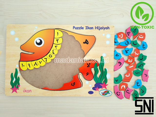 Distributor Puzzle Kayu Hijaiyyah Ikan Maluku Utara