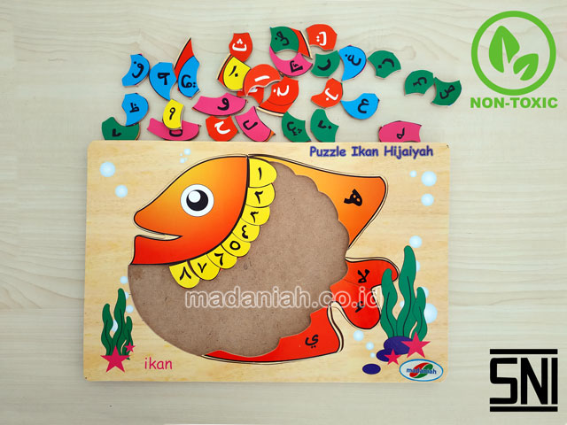 Distributor Puzzle Kayu Hijaiyyah Ikan Papua