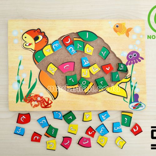 Distributor Puzzle Kayu Hijaiyyah Kura-Kura Jambi