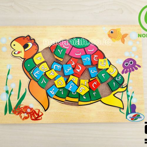 Distributor Puzzle Kayu Hijaiyyah Kura-Kura Kalimantan Tengah