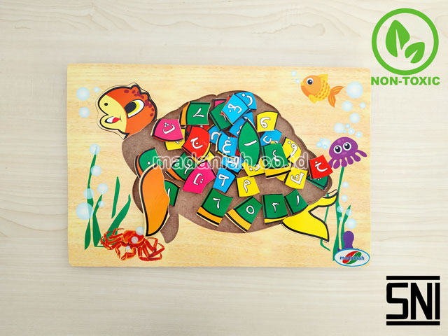 Distributor Puzzle Kayu Hijaiyyah Kura-Kura Kepulauan Riau