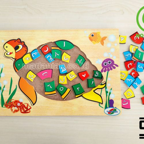 Distributor Puzzle Kayu Hijaiyyah Kura-Kura Nusa Tenggara Timur