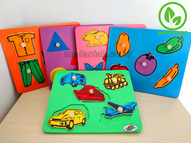 Distributor Puzzle Kayu Jiplak 5 Tema Sulawesi Tengah