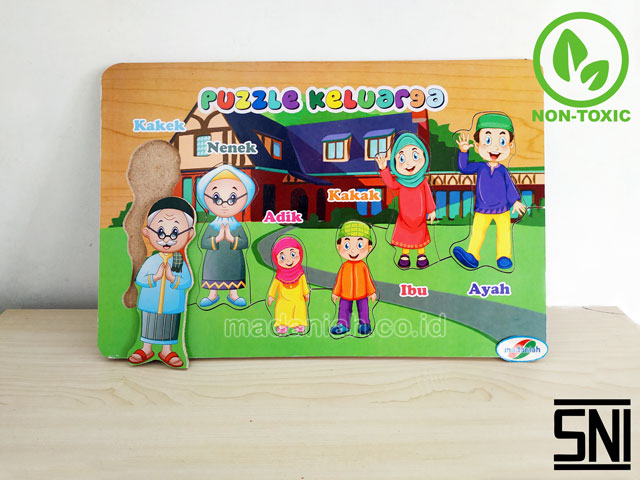 Distributor Puzzle Kayu Keluarga Stiker Kalimantan Timur