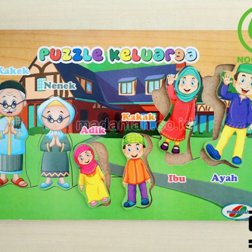 Distributor Puzzle Kayu Keluarga Stiker Sumatera Selatan