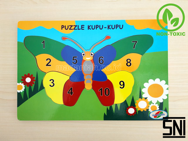 Distributor Puzzle Kayu Kupu-Kupu Angka Jawa Timur