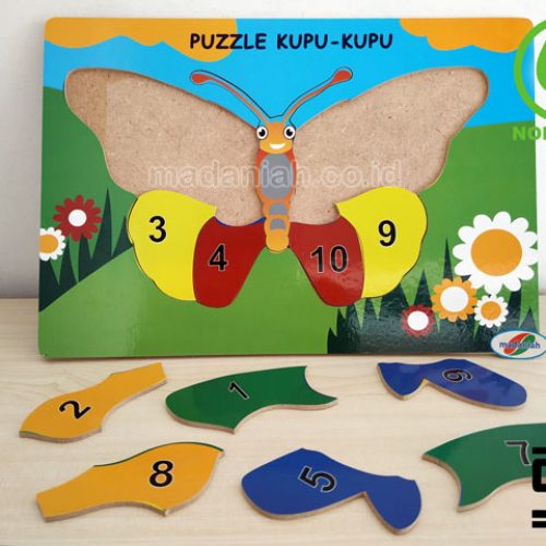 Distributor Puzzle Kayu Kupu-Kupu Angka Kepulauan Riau