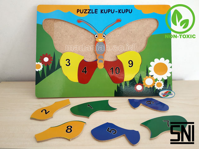 Distributor Puzzle Kayu Kupu-Kupu Angka Sulawesi Tenggara