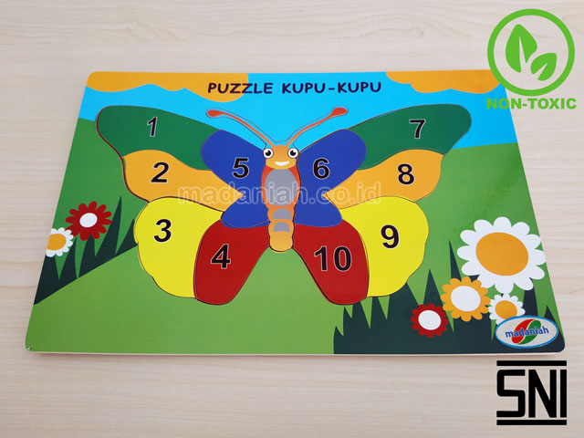 Distributor Puzzle Kayu Kupu-Kupu Angka Sulawesi Utara