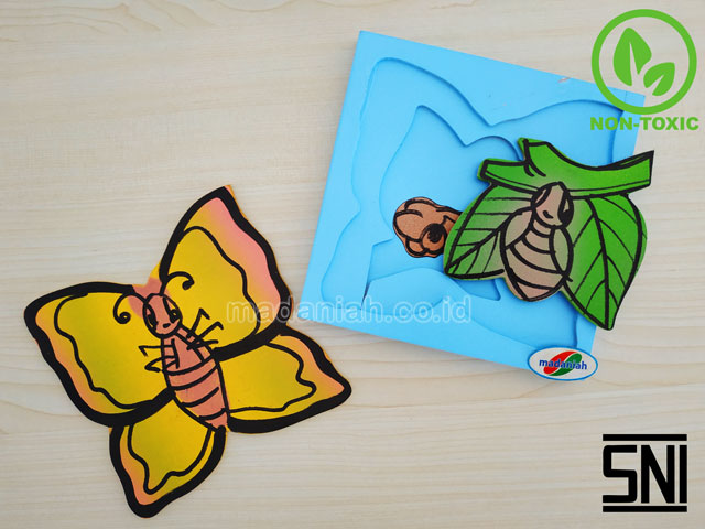 Distributor Puzzle Kayu Metamorfosa Kupu-Kupu Kepulauan Bangka Belitung