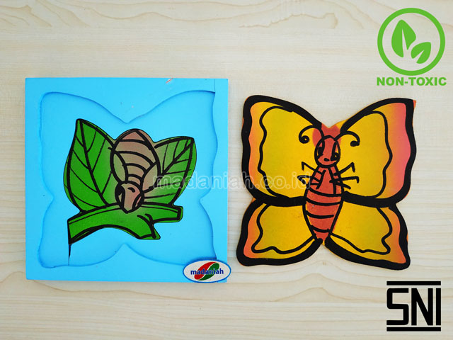Distributor Puzzle Kayu Metamorfosa Kupu-kupu Sulawesi Barat