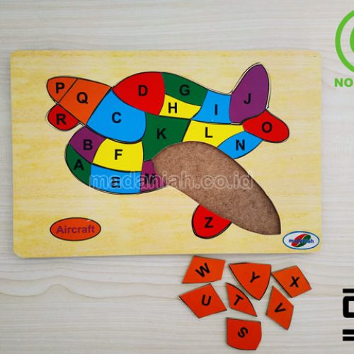 Distributor Puzzle Kayu Pesawat Abjad Gorontalo