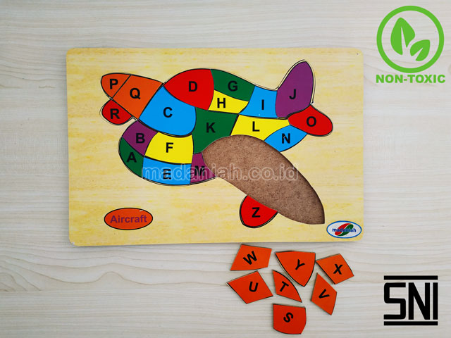 Distributor Puzzle Kayu Pesawat Abjad Gorontalo