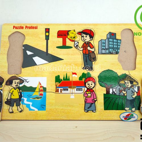 Distributor Puzzle Kayu Profesi Stiker Jawa Barat