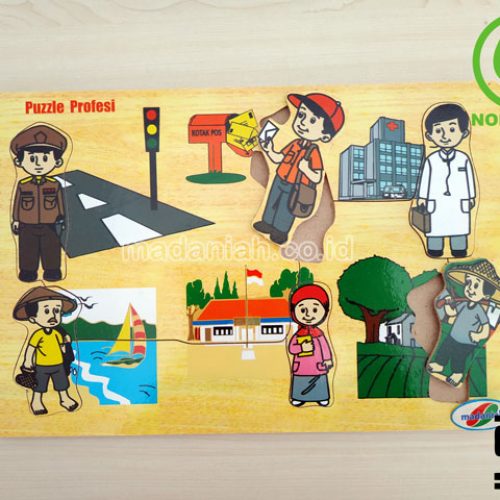 Distributor Puzzle Kayu Profesi Stiker Jawa Tengah