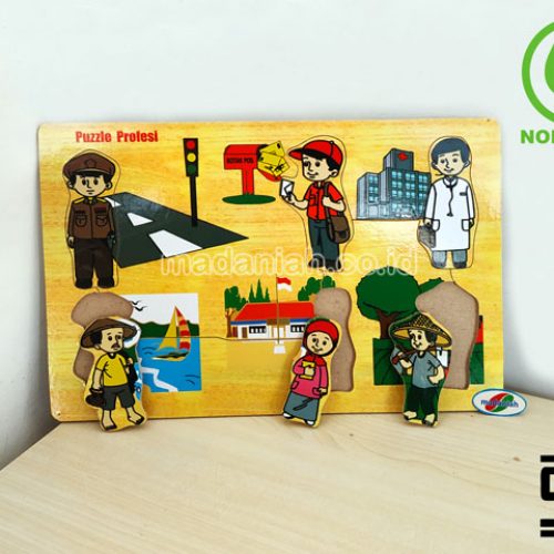 Distributor Puzzle Kayu Profesi Stiker Nusa Tenggara Timur