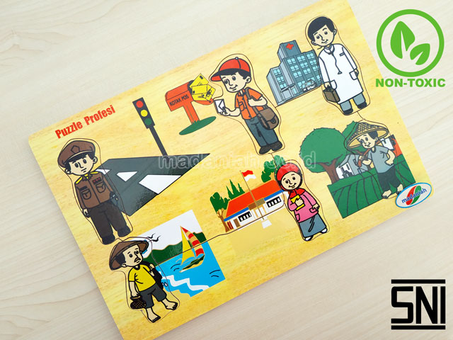 Distributor Puzzle Kayu Profesi Stiker Riau