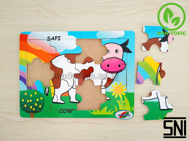 Distributor Puzzle Kayu Sapi Stiker Riau