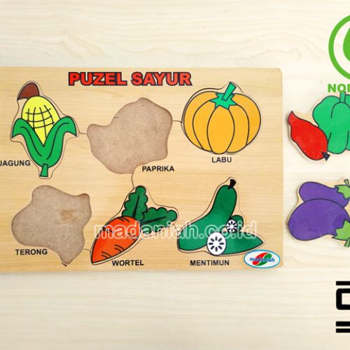 Distributor Puzzle Kayu Sayuran Stiker Kalimantan Utara
