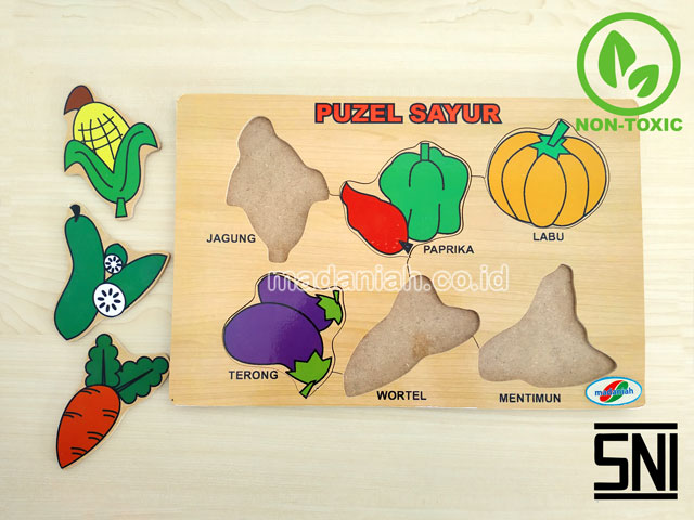 Distributor Puzzle Kayu Sayuran Stiker Sulawesi Tenggara