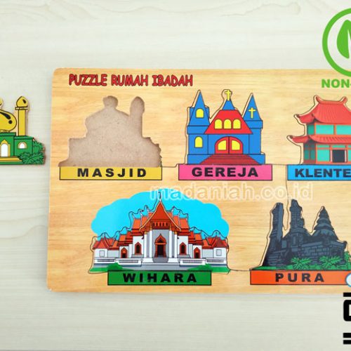 Distributor Puzzle Kayu Tempat Ibadah Stiker Bengkulu