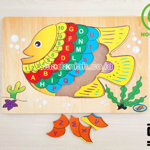 Distributor Puzzle Kayu Abjad Dan Angka Ikan Papua Barat