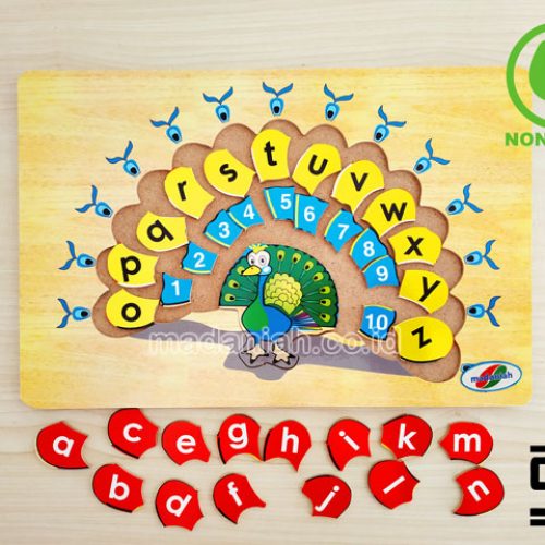 Distributor Puzzle Kayu Abjad Dan Angka Merak Papua Barat