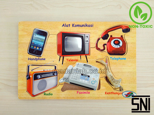 Distributor Puzzle Kayu Alat Komunikasi Stiker Bali