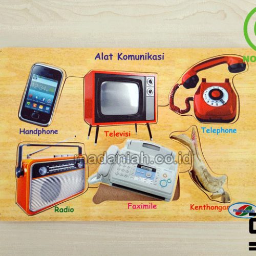 Distributor Puzzle Kayu Alat Komunikasi Stiker Papua