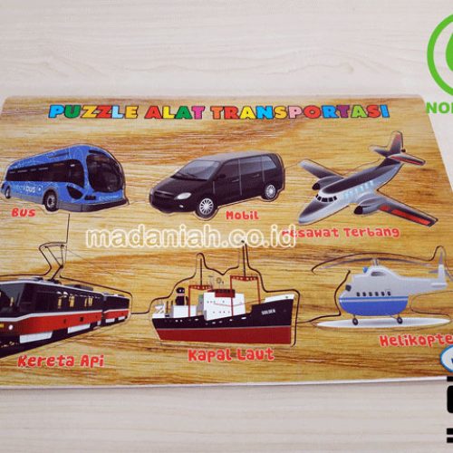 Distributor Puzzle Kayu Alat Transportasi Stiker Bali