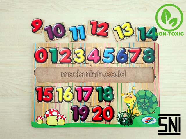 Distributor Puzzle Kayu Angka Stiker 1-20 Kalimantan Selatan