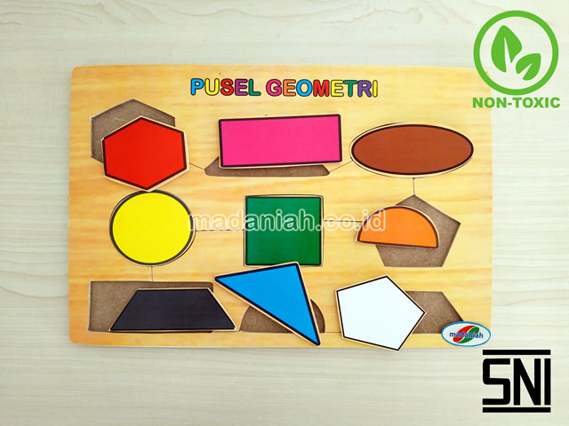 Distributor Puzzle Kayu Geometri Stiker Aceh