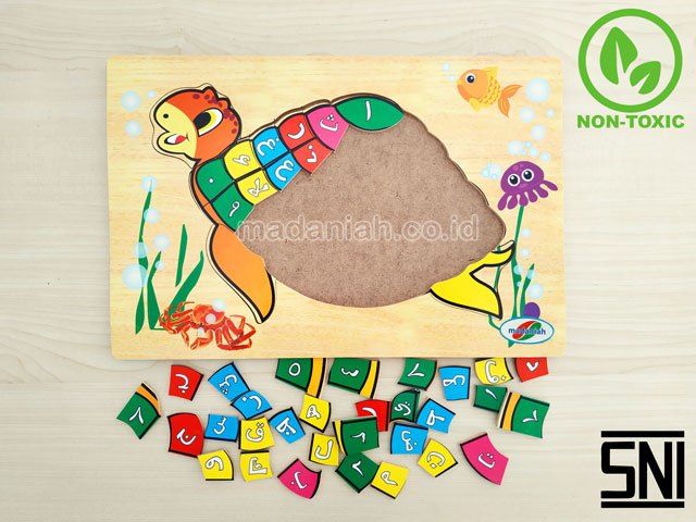 Distributor Puzzle Kayu Hijaiyyah Kura-Kura Nusa Tenggara Barat