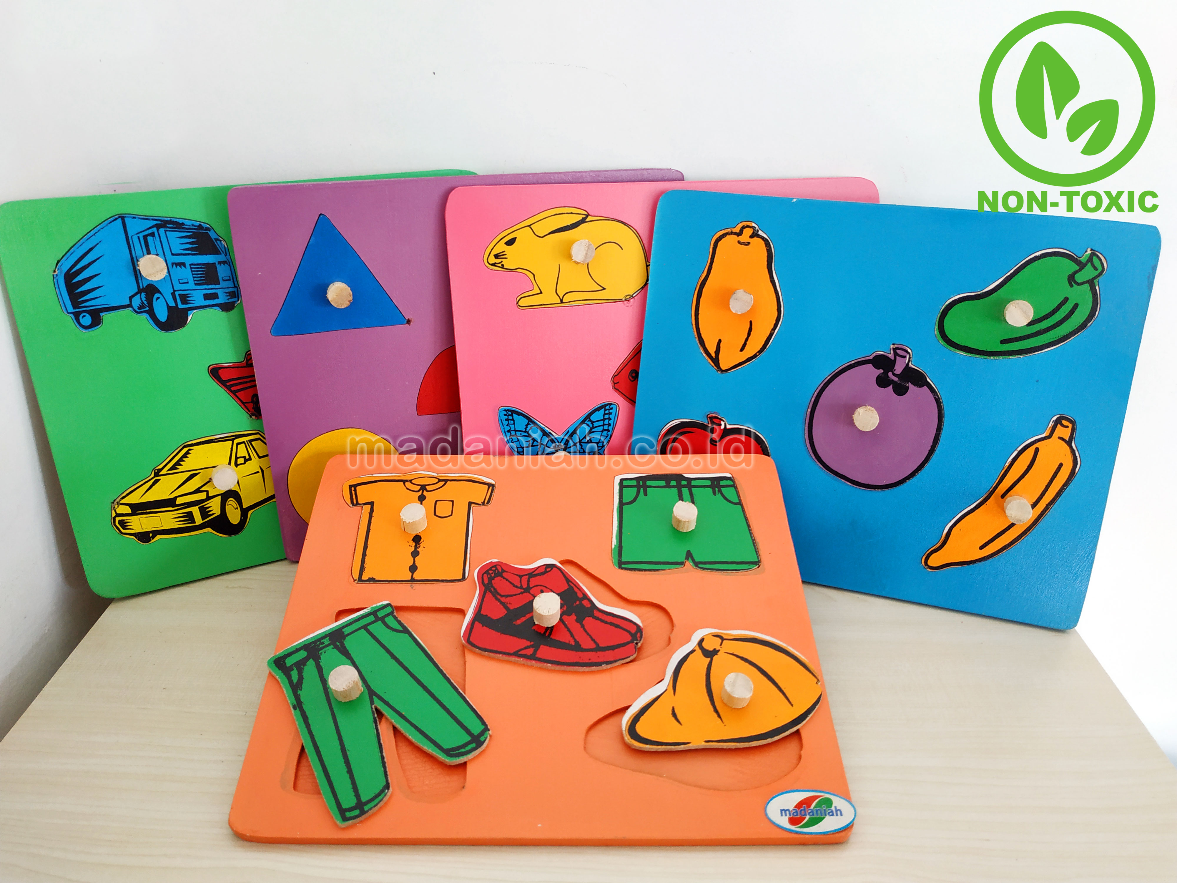 Distributor Puzzle Kayu Jiplak 5 Tema Papua