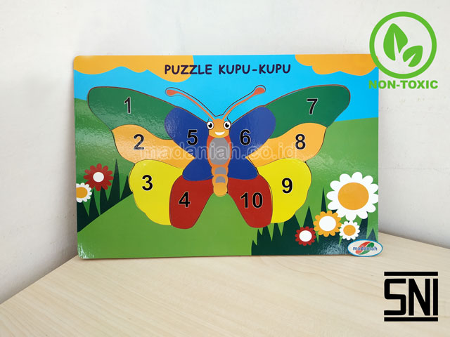 Distributor Puzzle Kayu Kupu-Kupu Angka Nusa Tenggara Timur