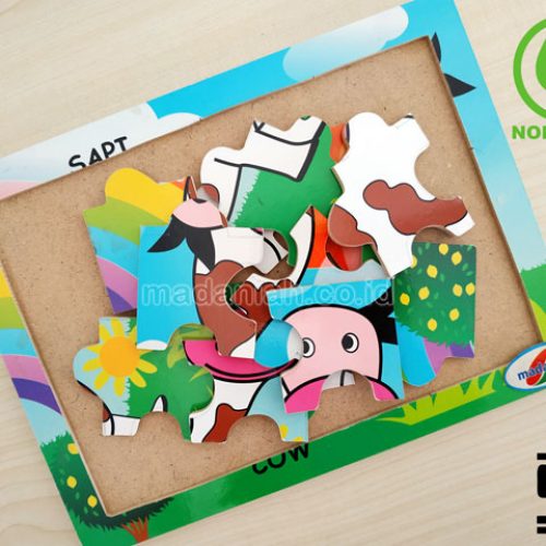 Distributor Puzzle Kayu Sapi Stiker Banten