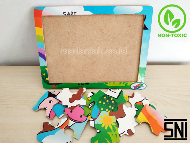 Distributor Puzzle Kayu Sapi Stiker Papua Barat