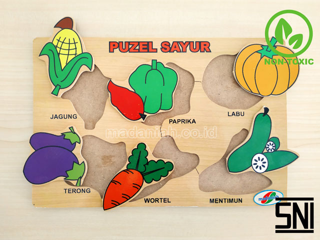 Distributor Puzzle Kayu Sayuran Stiker Jakarta