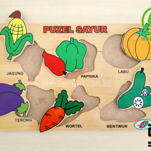Distributor Puzzle Kayu Sayuran Stiker Papua