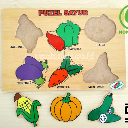 Distributor Puzzle Kayu Sayuran Stiker Yogyakarta