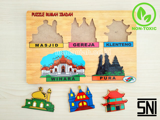 Distributor Puzzle Kayu Tempat Ibadah Stiker Jakarta