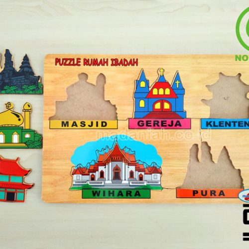 Distributor Puzzle Kayu Tempat Ibadah Stiker Jawa Barat