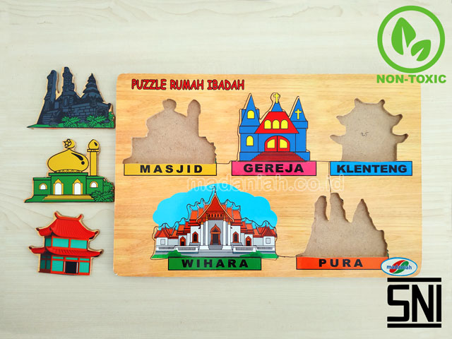 Distributor Puzzle Kayu Tempat Ibadah Stiker Jawa Barat