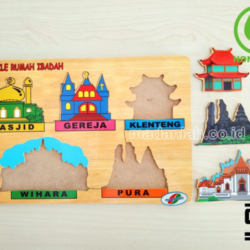 Distributor Puzzle Kayu Tempat Ibadah Stiker Jawa Timur