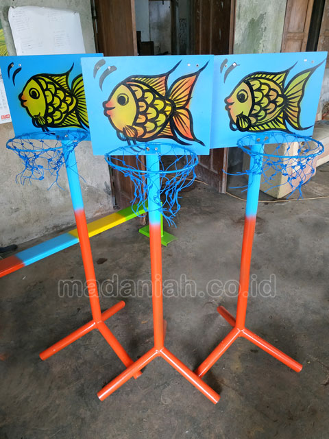 Jual Murah Mainan Tiang Basket Anak TK PAUD Parigi Moutong