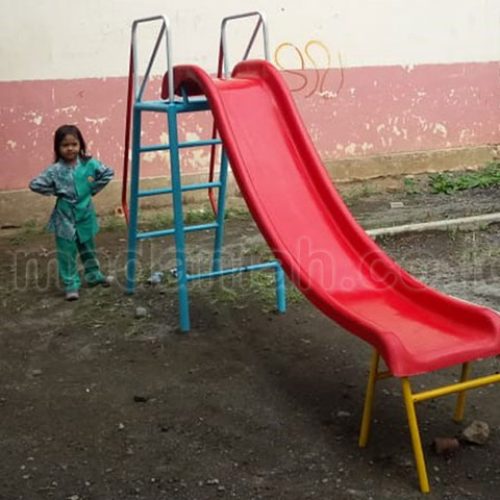 Jual Murah Mainan Perosotan Fiber Anak TK PAUD Tanah Datar