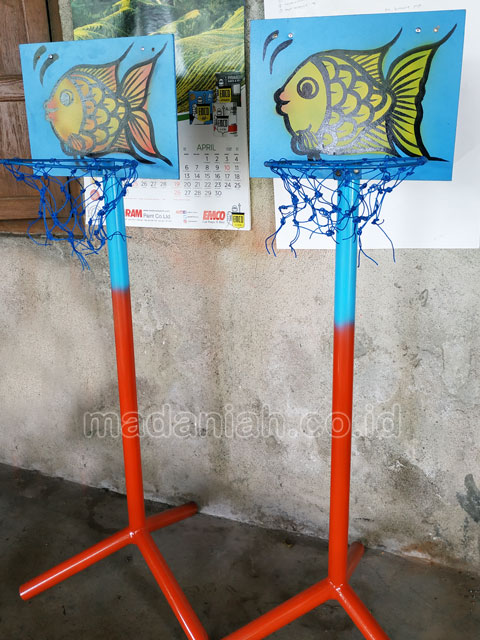 Jual Murah Mainan Tiang Basket Anak TK PAUD Asahan